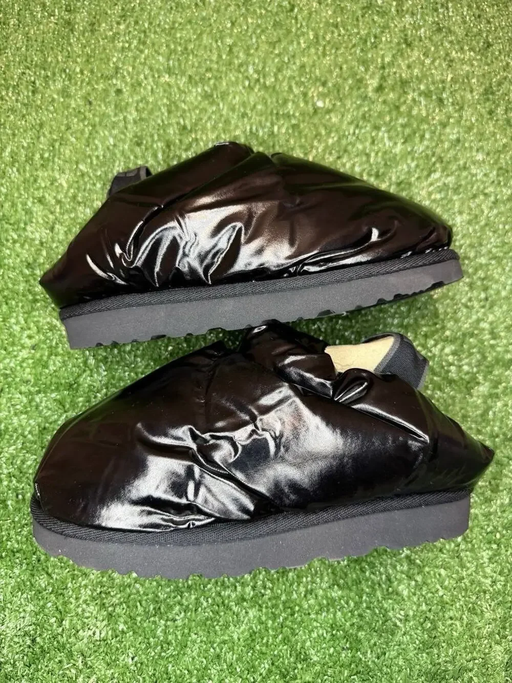 UGG Kids Puff Black Slingback Slippers Size 13 Brand New Without Box